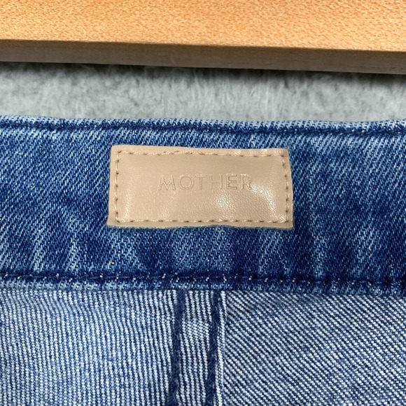 Mother The Tab Roller Skimp Jeans Women's 27 From Out Of Town Wide Leg 70s Retro - Picture 3 of 14